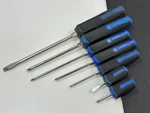 Cornwell Tools 7PC Classic Square Blue Soft Grip Screwdriver Set Phillips & Flat. Fixed Price $97.99.