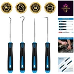 Versatile 6.5" Automotive Pick And Hook Set - Ergonomic Design In Light Blue. Fixed Price $10.99.