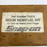 Snap On Tool Door Removal Kit YA218. Fixed Price $75.00.