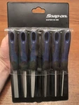 Snap On SGFMN106 Mb Pwr Blue 6PC Soft Grip Handle Miniature File Set New Tools. Fixed Price $139.99.