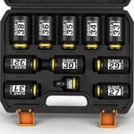 1/2'' Drive Deep Impact Socket Set 11-PIECE Metric Wheel Axle Nut Wrench Large. Fixed Price $50.59.