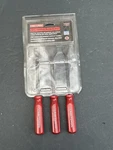 Nos Craftsman Tools 3PC Red Handle Gasket Scraper Set #43293 Open Box Usa. Fixed Price $125.00.