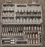 Blue Point 87 Piece Combination Drive Torx And Hex Socket Set. Fixed Price $449.00.