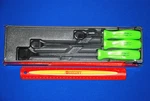 Snap-on New Ships Free Pc Green Hard Grip Rigid Carbon Scraper Set CSA300AG. Fixed Price $158.32.