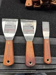 Rare 3PC Sears Craftsman Usa Nos Wall Scraper Knife Chisel Putty Set Rosewood. Fixed Price $79.00.