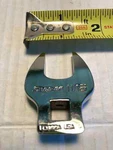 Snap-on 11/16" Open-ended Crowfoot 3/8" Drive In Chrome #FC022A *very Nice !. Fixed Price $14.95.