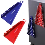 Workpro Magnetic Wrench Organizer, 15-SLOT Gripper Reverse Blue, Red. Fixed Price $26.93.