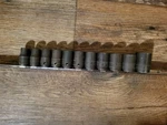 Snap On 1/2" Drive 6-POINT Metric Flank 11 Pc Shallow Impact Socket Set. Fixed Price $199.00.