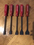 Vintage Sears Craftsman 5 Piece Gasket Scraper Set 47406 Usa. Fixed Price $175.00.