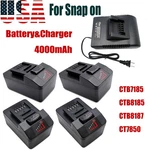 CTB8185 For Snap On 4AH 18V Battery CTB8187 CTB7185 CT7850 CT8850 CTC720 Charger. Fixed Price $237.92.