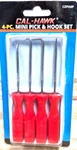 4PC Mini Pick Hook Set Ring Seal Gasket Remover Puller Extractor Hand Tool. Fixed Price $6.95.