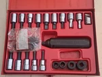 Snap-on 3/8" Impact Driver Set PIT2230E W/red Metal Case KRA142. Fixed Price $225.00.
