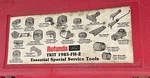 Rotunda Ford Tkit 1985-FH-2 Essential Service Tools. Fixed Price $90.00.