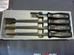 Snap-on Tools Usa Classic Black Handled Rigid Carbon/gasket Scraper 4 Pcs. Set. Fixed Price $159.99.