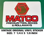 Matco Premium Tool Boxes - Vintage Original Vinyl Decal Sticker Automotive. Fixed Price $10.18.