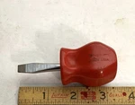 Snap On SDD1 Flathead Stubby Screwdriver Usa Red. Fixed Price $10.00.