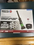 New Matco 16V Cordless Long Reach 1/4 Ratchet Kit *2 Batteries + Charger*. Fixed Price $479.00.