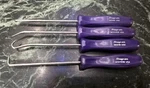 Snap-on Tools Usa Nos 4PC Dark Purple Mini Hard Handle Pick / Awl Set ASA204BDP. Fixed Price $129.99.