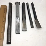 (5) Mix Lot Of Craftsman-williams-bonney-proto-mac Tools Cold Chisels Set. Fixed Price $24.95.