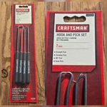 Nos Sears Craftsman Usa 4PC Hook Pick Set 7 Straight Complex 90 41634. Fixed Price $62.99.