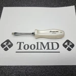 Snap-on Tools New Pearl White Hard Handle 3/16" Flat Head Screwdriver SDD2APW. Fixed Price $69.95.