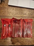 *snap On Tools HBFN120 Swiss Pattern Miniature File Set With Handles. Fixed Price $135.00.