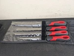 #BN632 Snap On Tools Instinct Handle Soft Grip File Set SGFMA104. Fixed Price $139.95.