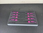 #BN763 Snap-on Tools New FMSGD03B Mini Screwdriver Pick Set Pink. Fixed Price $239.95.