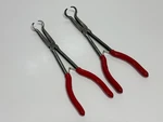 Mac Tools 2PC 11" Long Reach Hose Pliers Set Pair Red Grip, P301787,. Fixed Price $59.99.