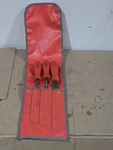 Snap-on HBF500 File Set 3 Piece Red Handles Metal Plastic Missing One. Fixed Price $99.99.