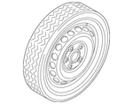Genuine Volkswagen Spare Wheel 5WA-601-011-E. Fixed Price $200.13.