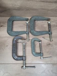 Vintage Craftsman C-clamps 2 66684, 1 66674, Made Usa. Fixed Price $60.00.