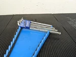 #BG811 Snap On Tools L-shaped Double Ball Hex Metric Wrench Set W/holder 9PC. Fixed Price $47.95.