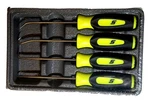 Snap-on Tools 4PC Hi-viz Soft Grip Miniature Pick Set SGASA204CHV Usa New Sealed. Fixed Price $99.00.
