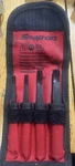 Snap On Tools SR40K Tapered Bit Broken Screw Bolt Extractor Set W/ Pouch C47B. Fixed Price $119.78.