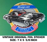 Snap-on 1963 Chevy Corvette American Classic-vintage Original Foil Decal Sticker. Fixed Price $10.12.
