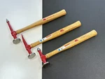 Mac Tools Usa 3PC Red / Wood Handle Auto Body Hammer Mallet Set Lot, Bth Series. Fixed Price $170.99.