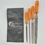 Snap-on Tools HBF500O 4 Piece Orange Hard Handle File Set & Pouch Usa Made Rare. Fixed Price $218.69.