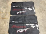 Vintage Snap-on Racing Fender Covers Set Of 2. Fixed Price $64.00.
