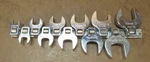 Snap On Piece 3/8" Drive Open End Crowfoot Wrench Set 211FCOA To Read. Fixed Price $185.00.