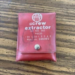 Mac Tools 5PC Screw Extractor With Red Pouch 5663ES, Usa. Fixed Price $49.95.