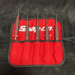 Snap-on Red Soft Grip Starter Punch 5PC Set Used. Fixed Price $130.00.