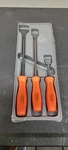 Snap-on Tools 3 Piece Gasket Scraper Set Hard Handle Orange CSA8C CSA12C CSA14C. Fixed Price $90.00.
