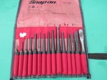 Snap On PPCBK715 Piece Drift / Pin Punch & Chisel Set W Bag. Fixed Price $188.89.