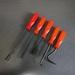 Mac Tools Scraper Pick Red Hard Handle 5PC Set Used. Fixed Price $200.00.
