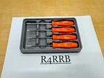 Snap-on Tools Usa New Orange 4PC Mini Hard Grip Combo Screwdriver Set SDDX40AO. Fixed Price $149.95.