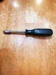 Snap On 1/4" Flexible Socket Driver Black Hard Handle TM62A. Fixed Price $33.00.