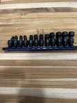 Expert By Mac Tools E041645 12PC 1/4 Drive Swivel Impact Set, Metric 5MM-15MM. Fixed Price $150.00.