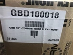 GBD100018 Flex-hone, 10.000" (254MM) Bore, 34" Oal, 180 Grit, Silicon Carbide. Fixed Price $175.00.