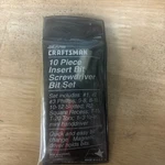 Craftsman Usa 10 Piece Insert Bit Screwdriver Set. Fixed Price $22.98.